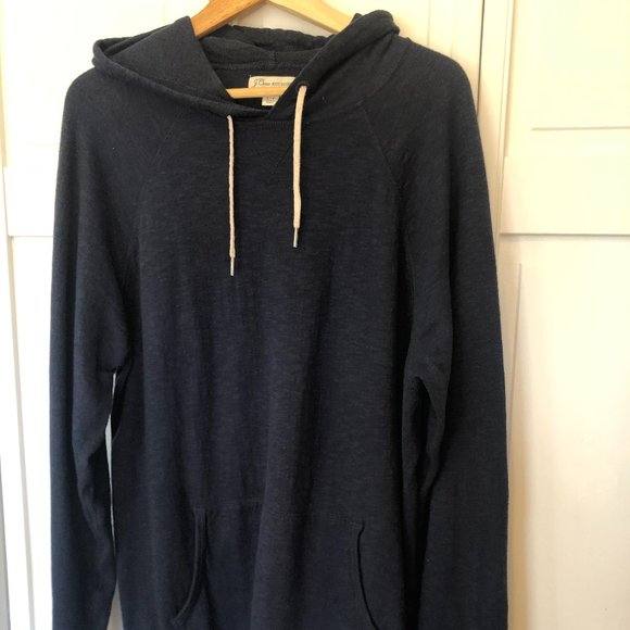 J Crew Navy Hoodie - Picture 1 of 3